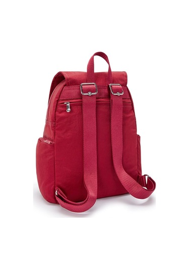 Kıplıng City Zip S Küçük Boy Sırt Çantası Kırmızı Red Red Wıne Kırmızı