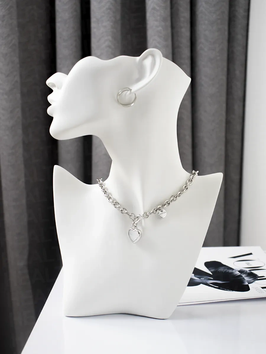 Family Shop Takı Ve Bijuteri Standı, Beyaz Mat Buste 343005697