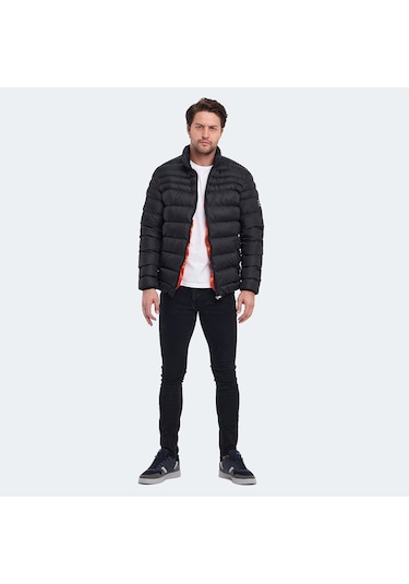 Slazenger HORIZON I Erkek Şişme Siyah Mont & Kaban