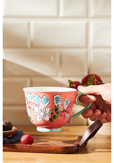 Emsan Lily New Bone Kupa 435 ML Pembe