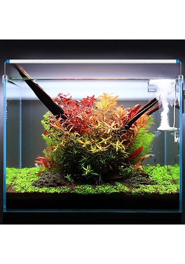 Silkroadselect 18cm Ab Tarzı Akvaryum Led Işıklı Süper Ince Balık Tankı Bitki Yetiştirme Aydınlatma Cm Genişletilebilir Su Geçirmez Klipsli Lamba Manzara Dekorasyonu Beyaz