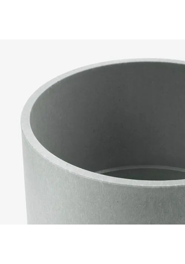 Sumuhome Nypon Dekoratif Plastik Saksı Gri 15 Cm