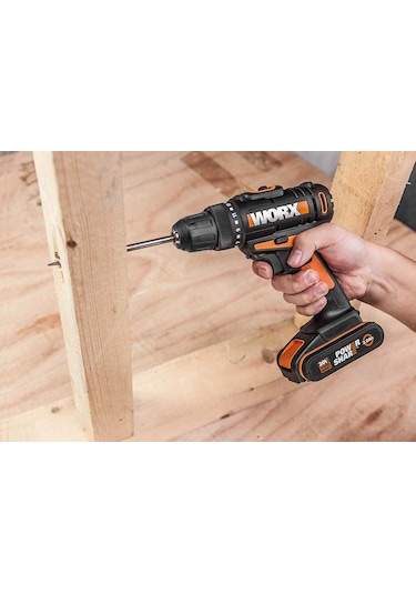 Worx WX100 20 V 2.0 Ah Li-ion Tek Akülü Profesyonel Şarjlı Matkap