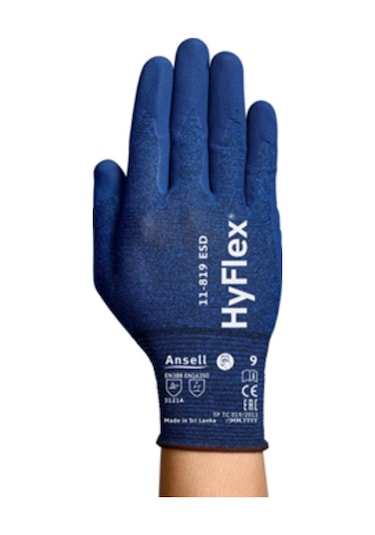 Ansell Hyflex 11-819 Esd Dokunmatik Ekran Konforlu Iş Eldiveni