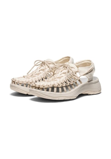Keen Uneek Astoria Canvas Kadın Sandalet - Ekru