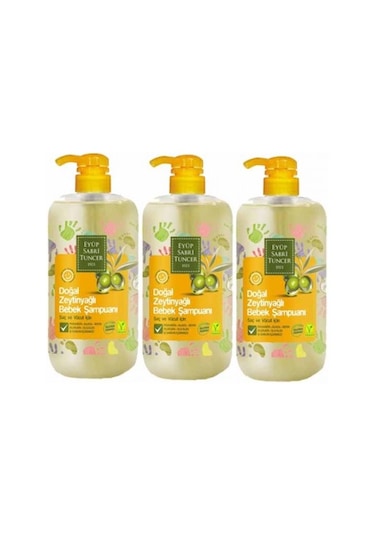 Eyüp Sabri Tuncer Zeytinyağlı Bebek Şampuanı 3 x 600 ML