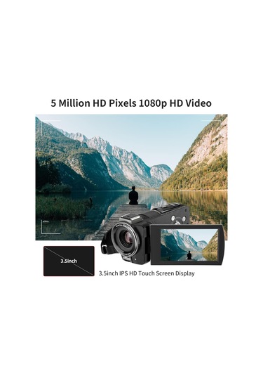 Ordro AX65 3.5" Wi-Fi UHD IPS Video Kamera