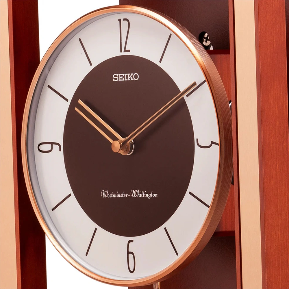 Seiko Clock Qxh068z Duvar Saati Kahverengi