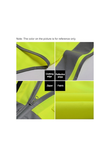 Ranyeek Vm-1002 Çift Taraflı Fosforlu Emniyet Yeleği - Çalışma, Bisiklet, Trafik İçin Yüksek Parlaklıklı, Çok Cepli, Yıkama Kolay Sarı-siyah, M Siyah Ve Sarı