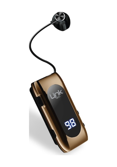 LinkTech V80 Pro Ekranlı Makaralı Titreşimli Bluetooth Kulaklık