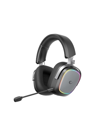 Rampage Retsu Siyah/gri Kablosuz 2.4g+ Bluetooth Kumaş Ve Deri Protein Earpad Mikrofonlu Oyuncu Kulaklığı