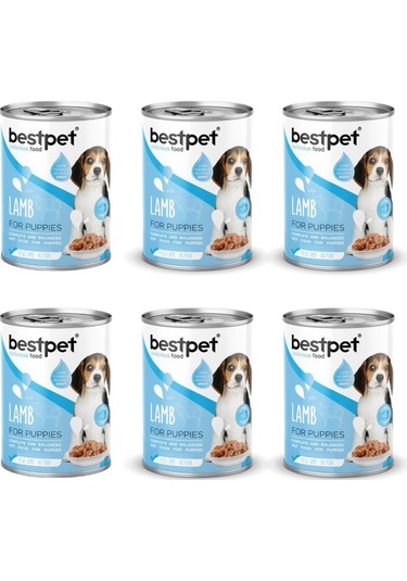 Bestpet Kuzu Etli Yavru Köpek Konservesi 400 Gr 6'lı Paket