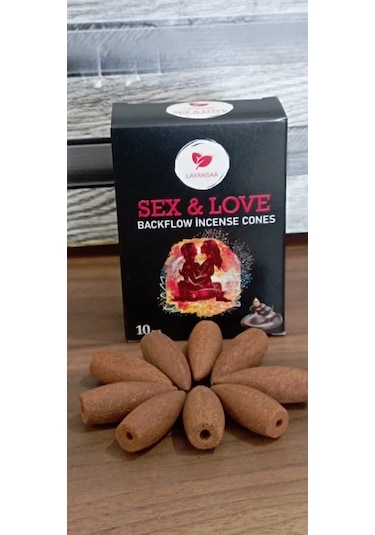 Layansaa 10 Adet Geri Akış Tütsü Seks&love Kokulu