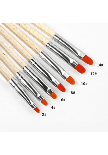 Hfambition 7 Parça Uv Jel Tırnak Fırçası Seti - Profesyonel Tırnak Sanatı Ve Ev Kullanıma Uygun