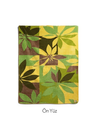 Bigghome Botanik Çift Kişilik Battaniye 200 X 220 Cm Karışık