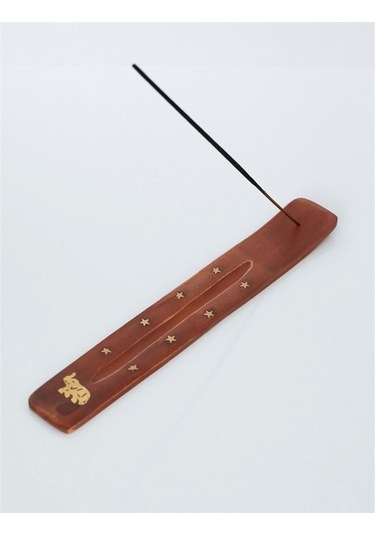 Ahşap Yıldızlı Tütsülük Doğal Oyma Ahşap Tütsü Standı Şık Tütsülik Dekor