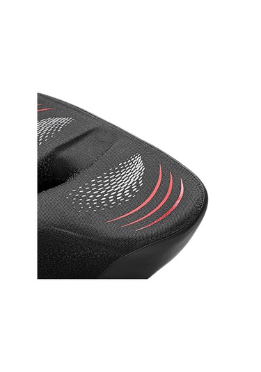 Suntek Bisiklet Koltuğu Yumuşak Geniş Pu Deri Siyah-kırmızı Siyah - Kırmızı