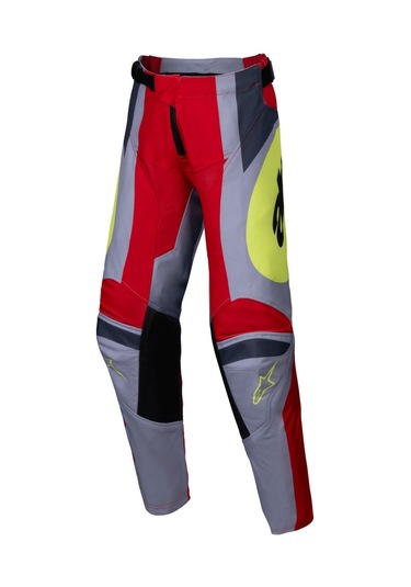 Alpinestars Youth Racer Melt Off-road Motosiklet Pantolonu Kırmızı Gri