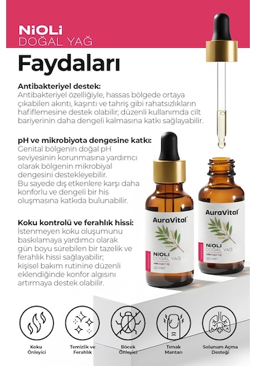Auravital %100 Saf ve Doğal Niaouli Bakım Yağı 30 ML