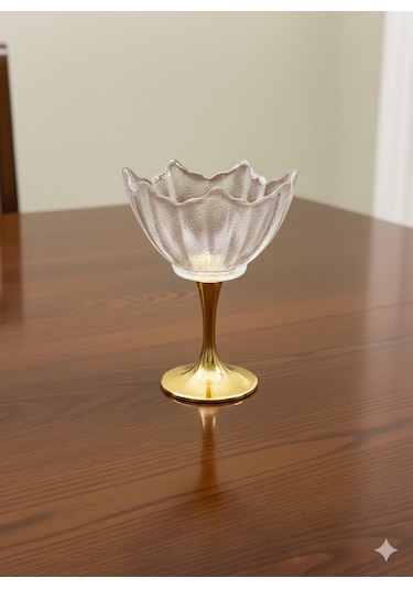 Tulip Uzun Ayaklı Sunumluk 6 Lı Gold
