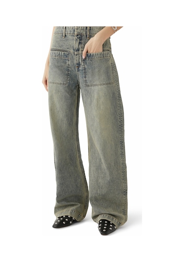 Entire Studios Kadın Denim Pantolon Mavi