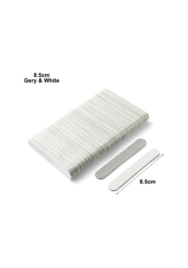 100 Adet Çift Taraflı Ahşap Tırnak Dosyaları Tek Kullanımlık Mini Ahşap Dosya Zımpara Tahtası Renkli Zımpara Taşlama Parlatma Manikür Araçları Gümüş