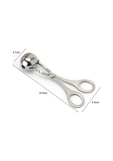 Ranyeek Stainless Steel Et Topu Kaşığı - 16.5cm Geliştirilmiş Kuru Toplama Ve Şekillendirme Aleti Diğer