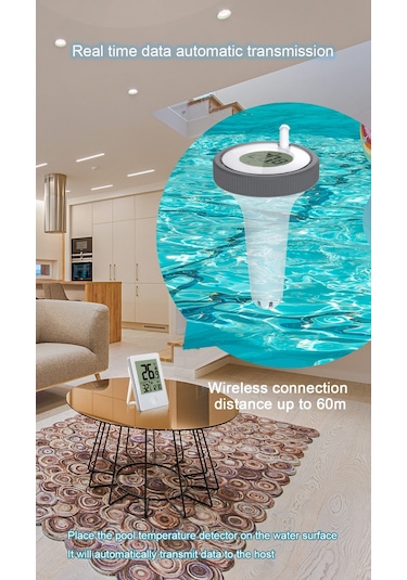 Springsun Dijital Yüzen Termometre Havuz/akvaryum : Su Sıcaklığını Anlık Ölçen Pratik Ve Dayanıklı Termometre