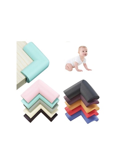 Moveevo Çocuk Güvenliği Mobilya Köşe Koruyucu 4 Adet Yeşil Renkli Evde Masa- Ayna Köşeleri İçin, Darbe Emici Eva Malzeme İle Koruma Diğer