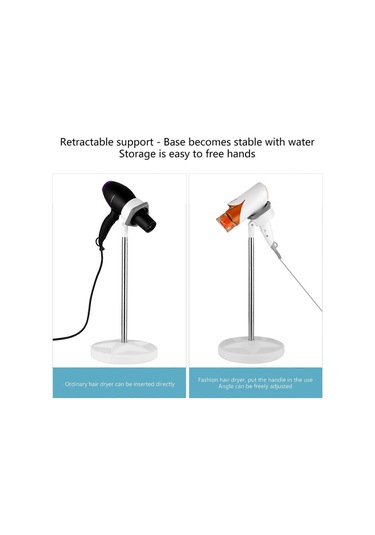 Ganzhoushop Pratik Sağlam Saç Kurutma Makinesi Rafı Çok Amaçlı Moda Aksesuarı Ev Ve Salonlar İçin Ayarlanabilir Ve Taşınabilir Günlük Kullanımgri Çok Renkli