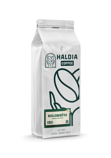 Haldia Coffee Kolombiya Espresso Kahve Blend 1000gr. Arabica Orta Kavrum Yoğun Gövde, Dengeli Tat Çekirdek Kahve