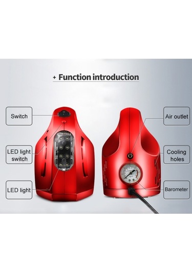 Sones Dc 12v 100w Dörtü Bir Arada Taşınabilir Araç Lastiği Pompası Şişme Pompa Beyaz