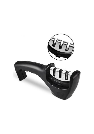 Siyah Üç Aşamalı Hızlı Elmas Tungsten Çelik Kalemtıraş Ev Mutfak Aracı