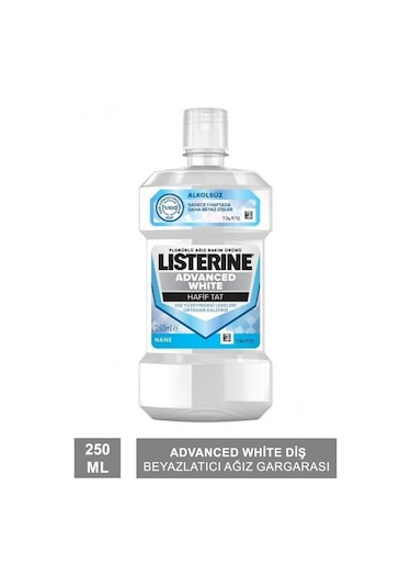 Listerine Advanced White Hafif Tat Ağız Bakım Suyu 250 ML