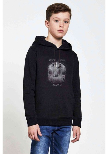 Dream Theater Train Of Thought Baskılı Unisex Çocuk Sweatshirt Siyah