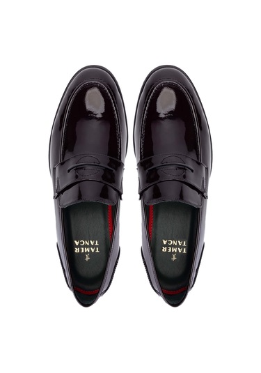 Tamer Tanca Erkek Hakiki Deri Bordo Makosen Ayakkabı 537 3229 Erk Ayk Sk23/24 Bordo Rgn Bordo