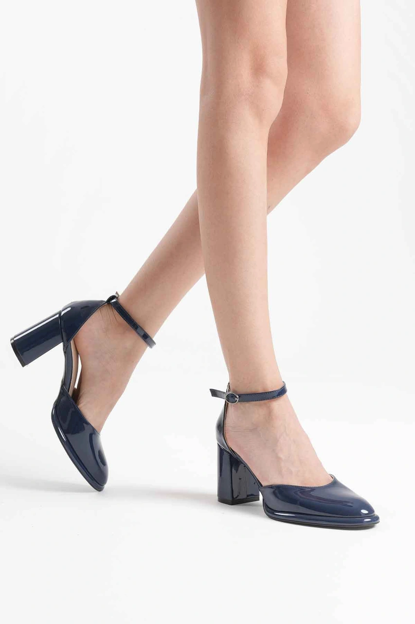 Kocadal Kocadal Theresa Lacivert Rugan Kadın Topuklu Ayakkabı Muhtelif