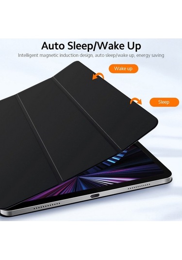 Didadodo İpad Pro 11 2020/2021 Uyumlu Manyetik Kılıf - Çıkarılabilir Tokalı Mavi Tablet Kılıfı Kapaklı Kılıf Kapaklı Kılıf