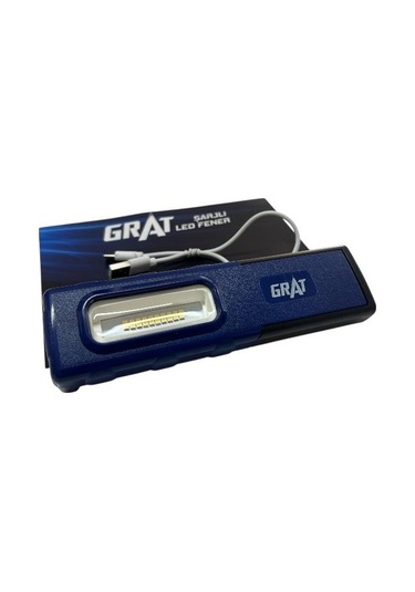 Taşınabilir Ayarlanabilir Şarjlı Led Fener / 400 Lüm. 3 Saat - 200 Lüm - 6 Saat 120 Lüm. 12 Saat 1 ADET