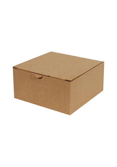 Kraft Kilitli Kargo Kutusu / Ebat: 13,5x13,5x6,5 cm (100 adet)