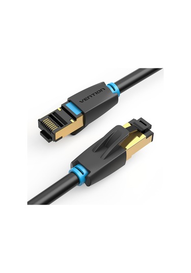 Springsun Vention Cat8 40gbps Patch Kablosu Altın Kaplamalı Kablo Pvc Yumuşak Kablo Sftp Korumalı Lszh Kılıf Ikabg 1.5m