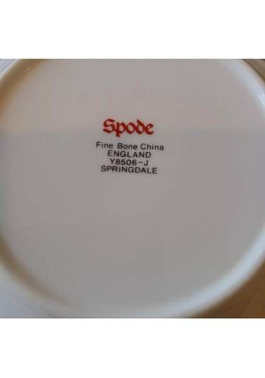Spode England Springdale Antika Kase Seti 6 Lı 15 Cm