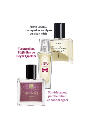 Imari Eclipse Far Away Glamour Ve Luck Kadın Parfüm Paketi Çiçeksi