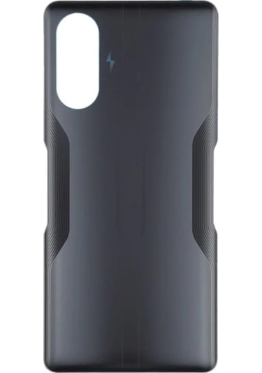 Xiaomi Redmi K40 Gaming Uyumlu Arka Pil Batarya Kapağı Cam M2012k10c M2104k10ac - Siyah