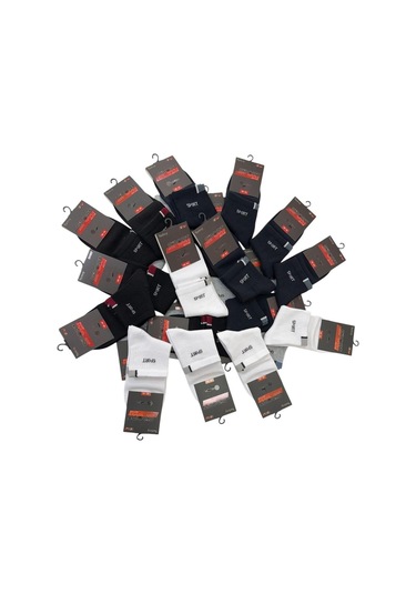 5'li Yıkanmış Gri Pamuk Yarım Konç Çorap Gri