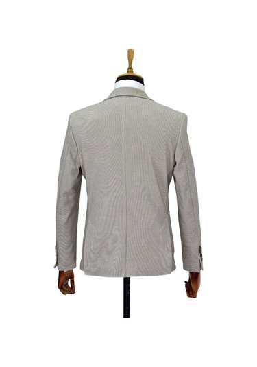 Erkek Tek Spor Ceket Çift Yırtmaçlı Bgl-st04512 Bej