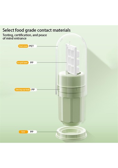 Xurunkeji Döner Buz Izgarası Buz Bloğu Kalıbı Buz Yapma Kupası Ev Tipi Buz Yapma Kutusu Buz Makinesi Gıda Güvenli Malzeme Koku Yok, Turuncu Turuncu