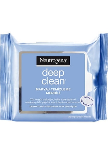 Neutrogena Deep Clean Makyaj Temizleme Mendili 25'li