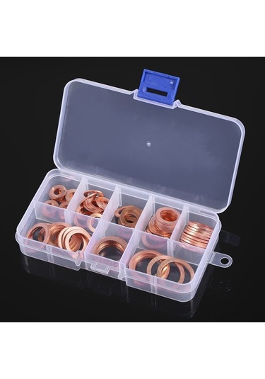 Dancemonkey 80 Parça Bakır Conta Takımı - M6-m20 Arası, Su/yakıt/hidrolik Bağlantılar İçin