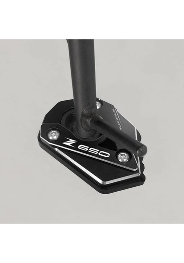 Chuangyinshop Kawasaki Z650 Z650rs 2016 2023 Motorcycle Kickstand Pad Red Durable Aluminum Outdoor Parking Stability